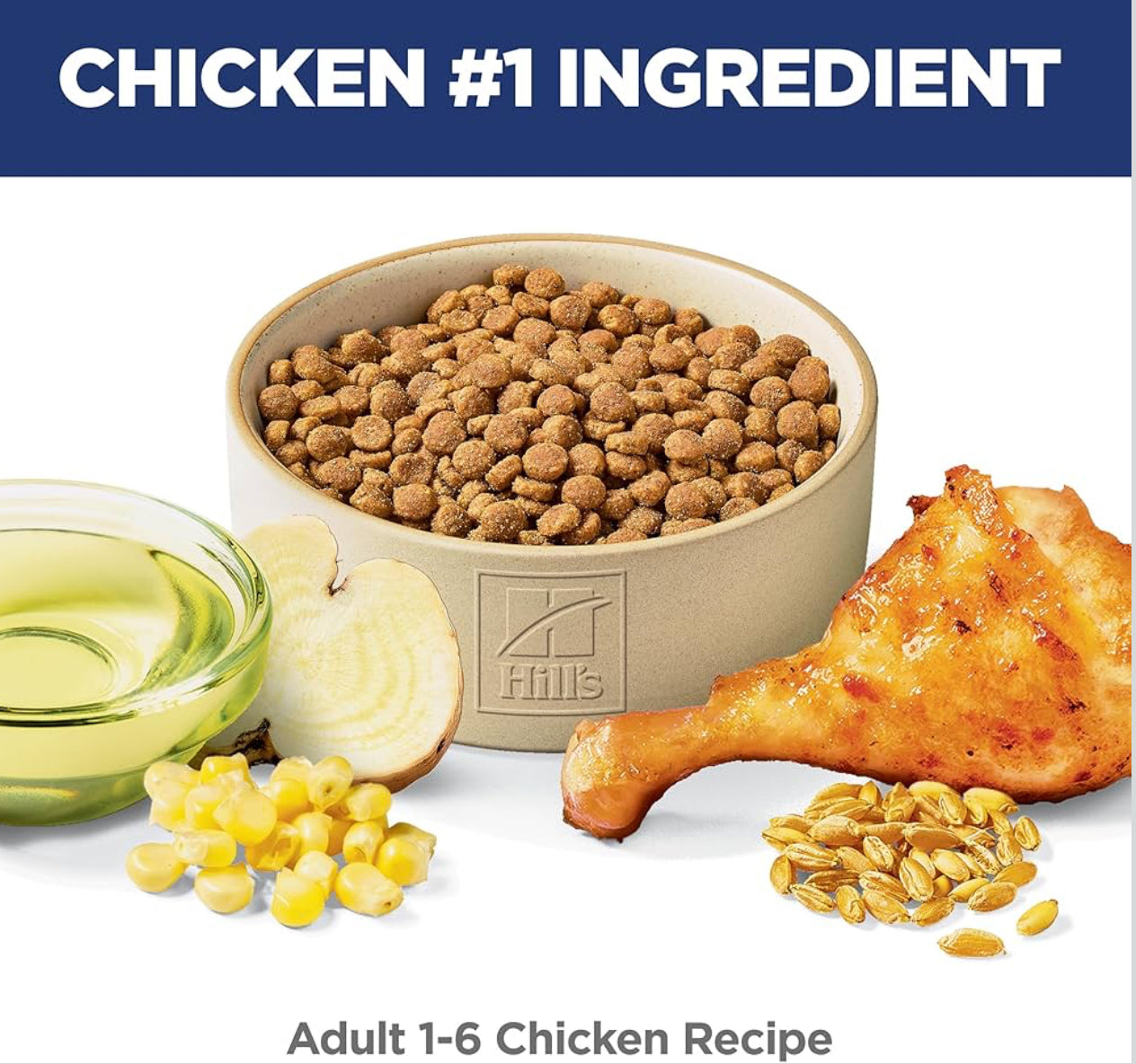 Hill's Science Diet Adult 1-6, Adult 1-6 Premium Nutrition, Dry Cat Food, Chicken Recipe, 7 lb Bag