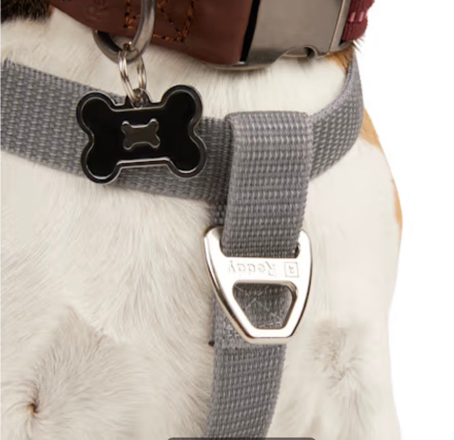 Reddy Grey Reflective Dog Harness, Large