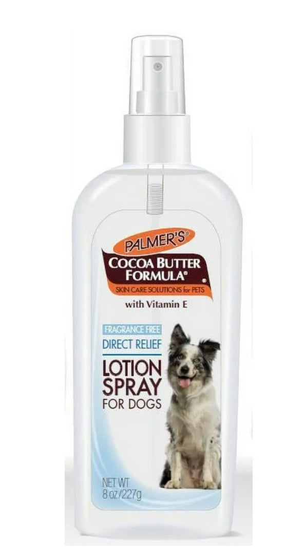 Palmer's For Pets Direct Relief Dog Lotion Spray with Cocoa Butter 8 oz