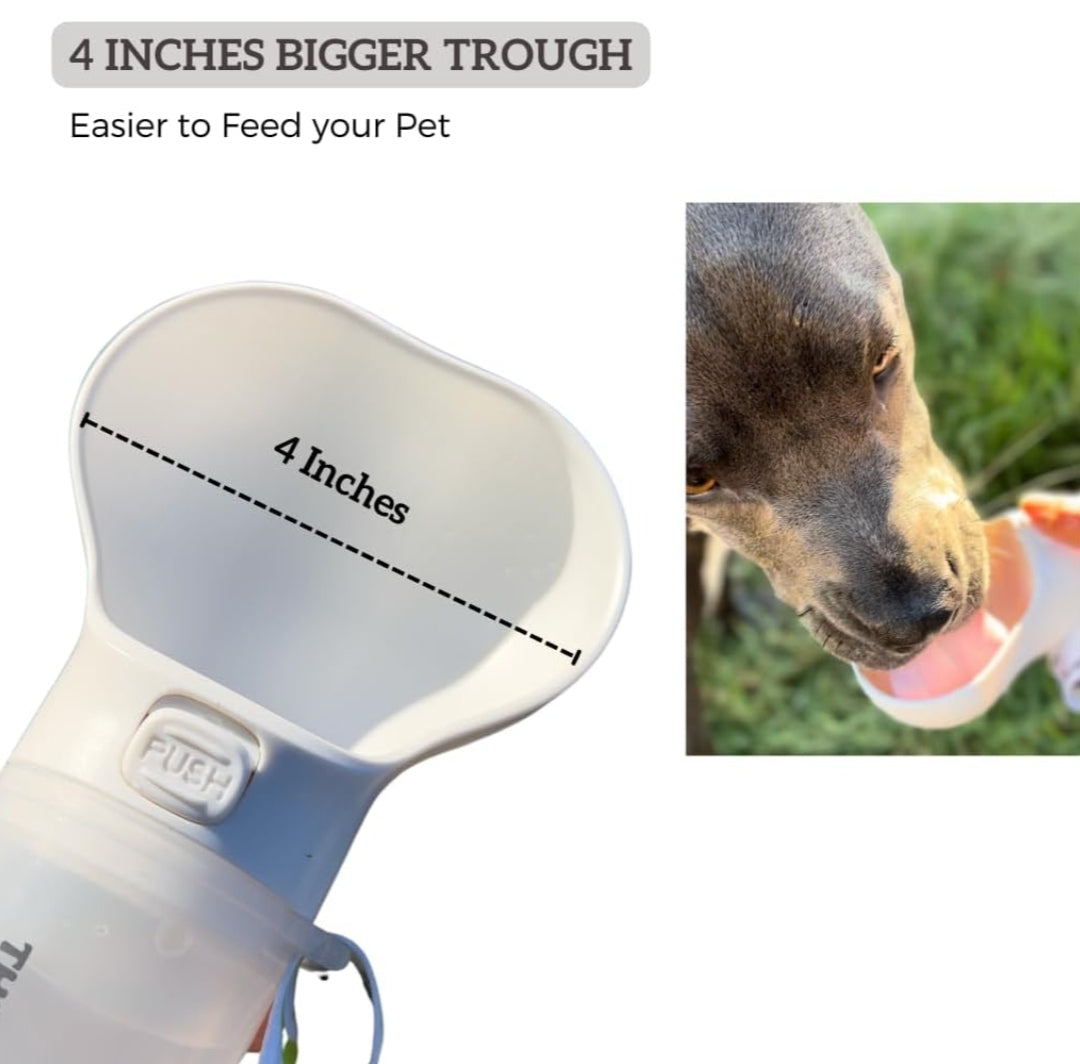 The Paw Emporium Portable 2 in 1 Leak-Proof Dog Water Bottle for Walking, Hiking, and Traveling - BPA Free & Easy to Use - 9 oz Capacity - Ideal for Small, Medium and Large Dogs