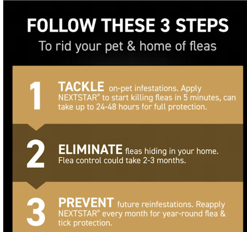 Nextstar Flea & Tick Topical Prevention for Dogs 23-44 lbs., 3 Month Supply