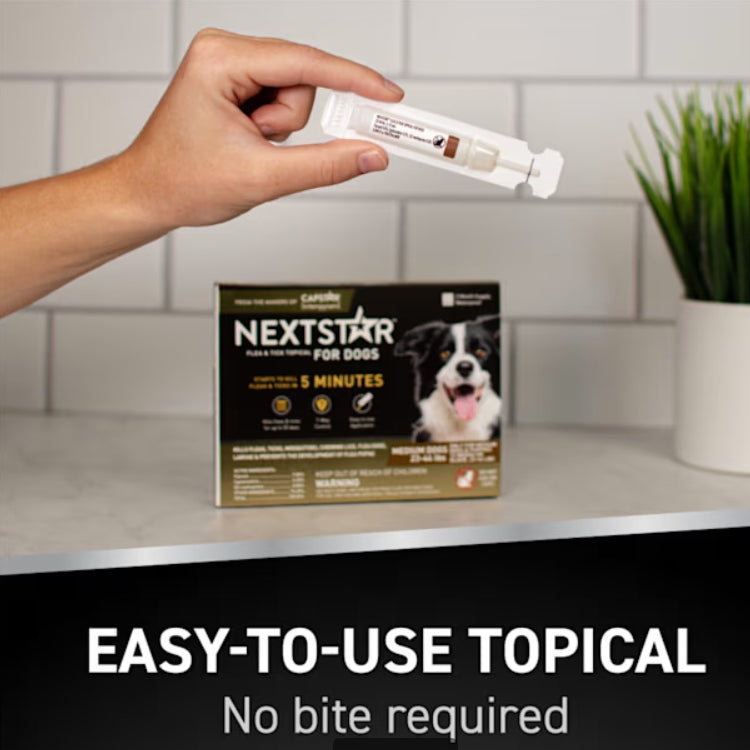 Nextstar Flea & Tick Topical Prevention for Dogs 23-44 lbs., 3 Month Supply