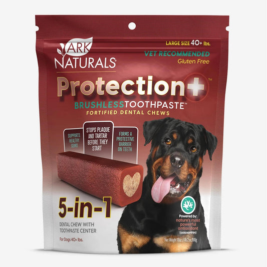 Ark Naturals Protection+ Toothpaste 5 In1 1Lb 2oz. Bag Large Chews