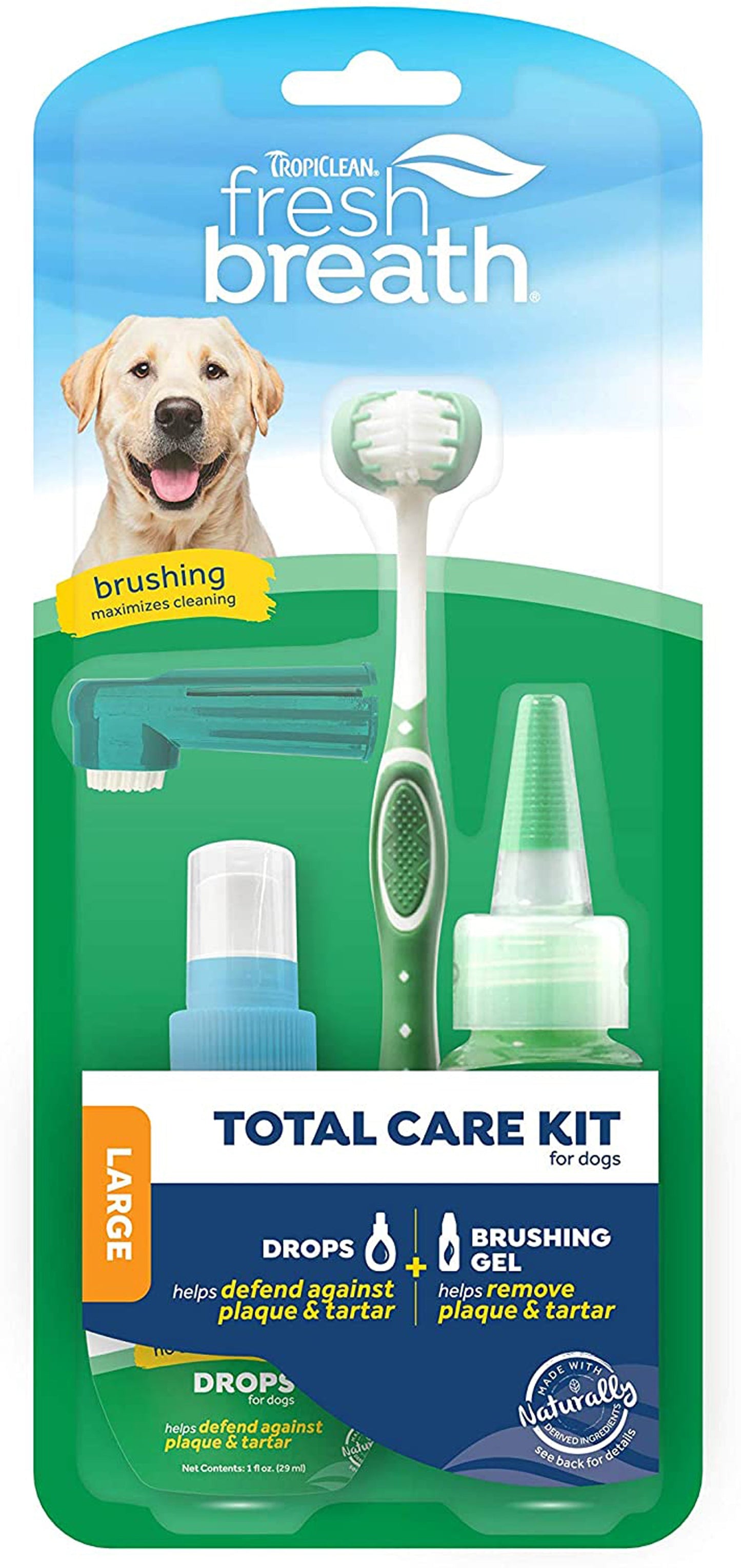 TropiClean Fresh Breath Total Care Kit for Dogs 1ea/ For Large Breeds