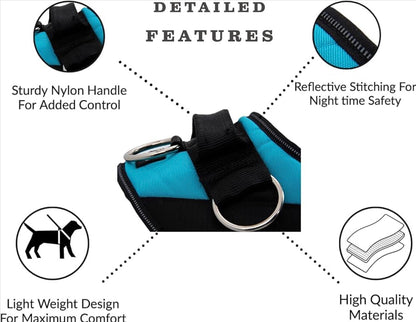 ShawnCo Essential Dog Harness, No-Pull Pet Vest with 3 Leash Clips, No Choke, Reflective, Adjustable and Padded, for Easy Walking and Training for Small, Dogs (USA Flag,S)