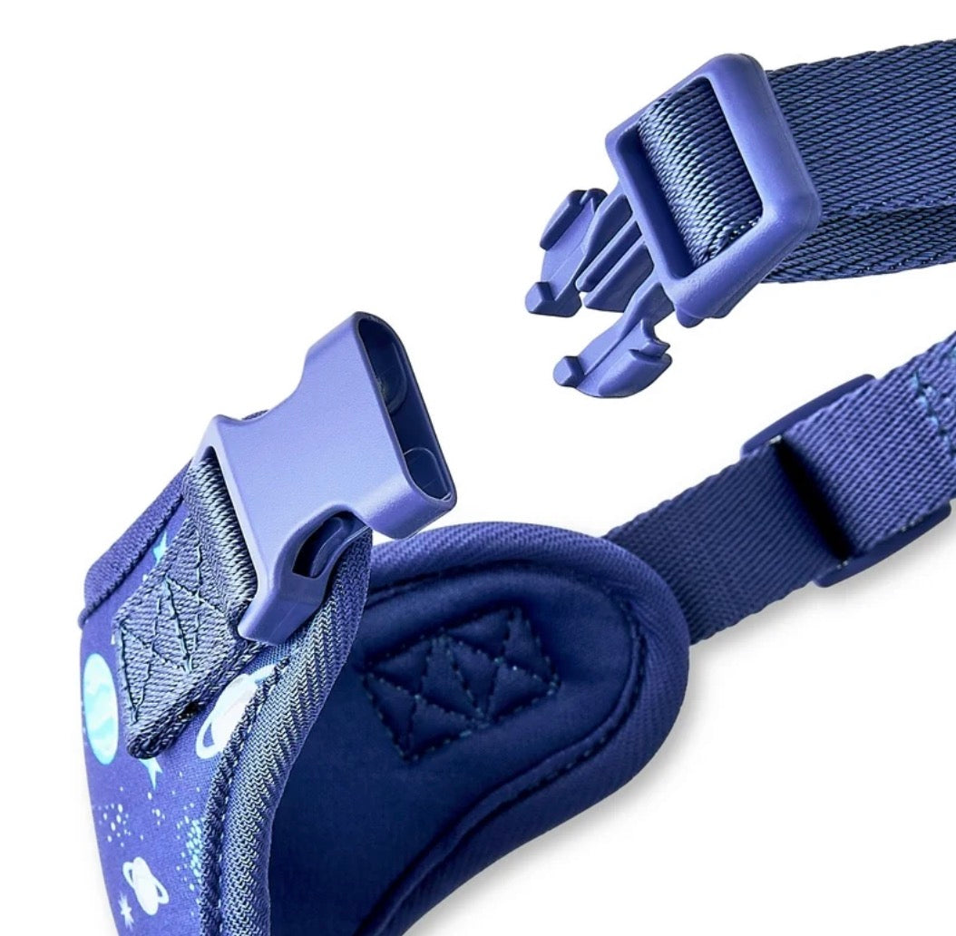 Vibrant Life Polyester & Spandex Space Adventures Adjustable Dog Harness, Blue, Medium