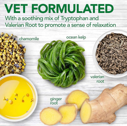 Vet's Best Comfort Calm Calming Soft Chews Dog Supplements - Dog Calming Aid Supports Balanced Behavior - Promotes Relaxation - 90 Day Supply