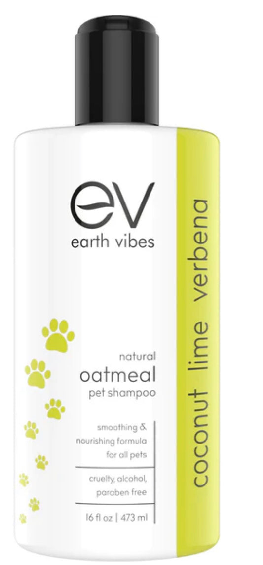 Earth Vibes Natural Oatmeal Pet Shampoo & Conditioner (For Dogs & Cats) 16oz