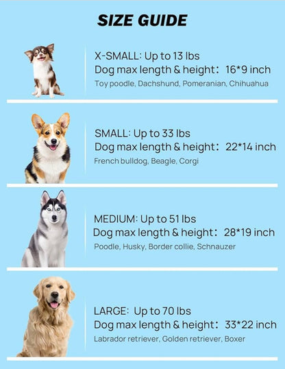 JOYTUTUS Collapsible Dog Crate, 32 Inch Portable Pet Crate for Car, Travel Dog Kennel Foldable Dog Crate for Large Dog 50lbs, Soft Cat Carrier Fit for Indoor & Outdoor/Trunk (Blue)