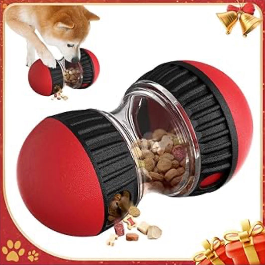 Interactive Dog Puzzle Toys, Brain Stimulation Rolling Treat Dispenser Ball & Slow Feeder Combo for Dogs to Keep Them Engaged and Busy