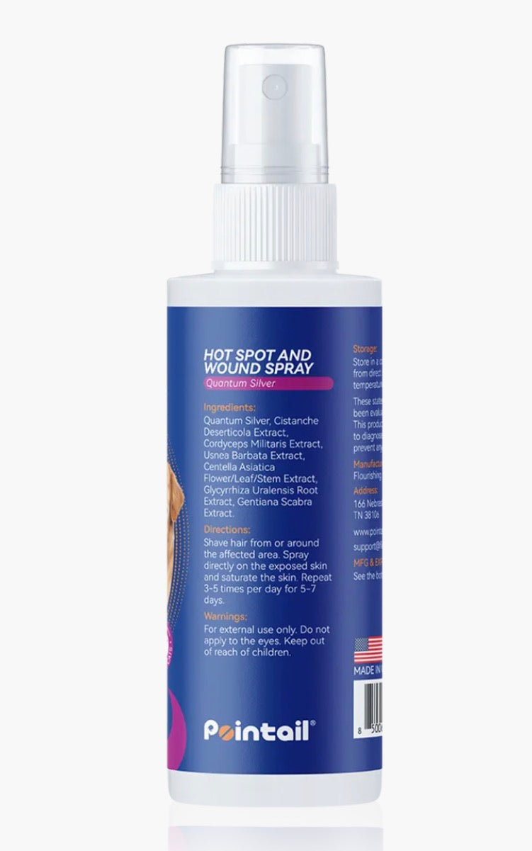 Pointail Hot Spot And Wound Spray 4 fl oz