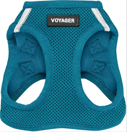 Voyager Step-in Air Harness - All Weather Mesh, Reflective, No Pull Harness for Dogs, Cats - Secure with Hook & Loop Fastener, Buckle, Double D-Rings