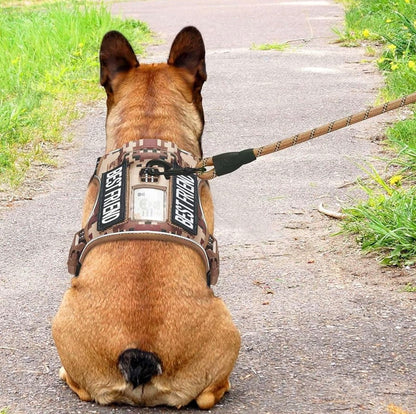 Beebiepet Heavy Duty Tactical Dog Harness No Pull Adjustable Pet Harness Reflective Service Training Easy Control Pet Vest Military K9