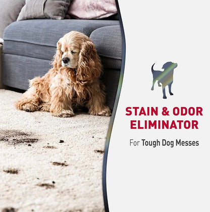 Nature’s Miracle Advanced Stain and Odor Eliminator Dog Spray, Fresh Scent, Severe Mess Enzymatic Formula for Tough Pet Messes, 32 Ounces