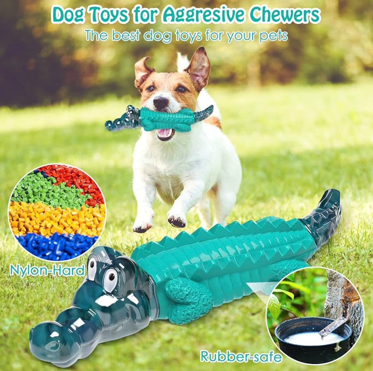 Dog chew toy for aggressive chewers