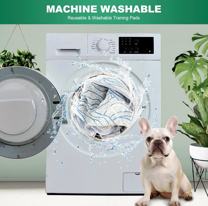 Qeils Pee Pads Reusable Washable Puppy Pads- 2 Pack 30"x34" Heavy Absorbent Protective Pads Leakproof Dog Training Pads, Non-Slip Potty Incontinence Pads for Bed, Floor, Couch, Carpet, Kennel, Crate