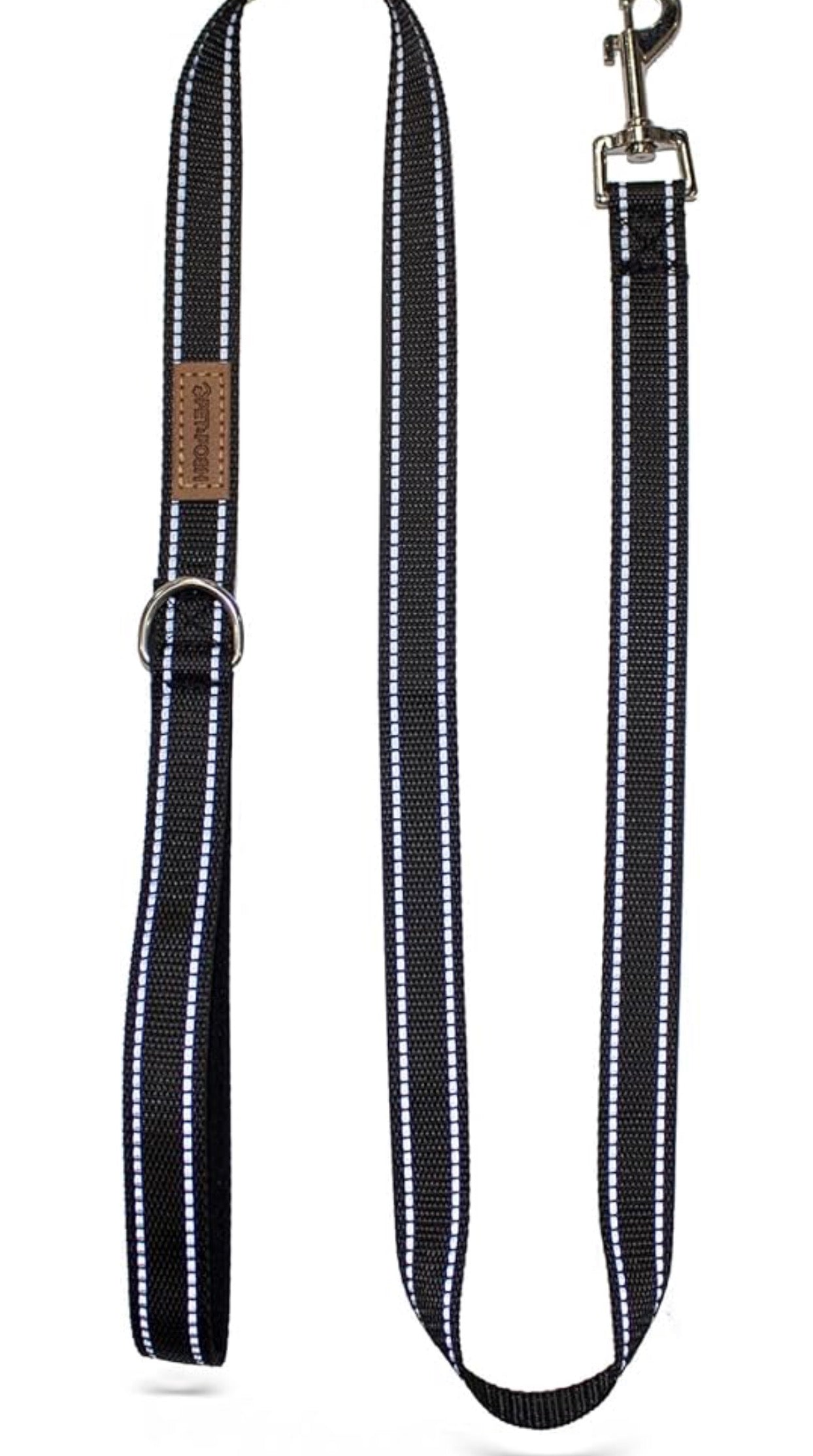 Pet & Posh Reflective Dog Leash - Premium Neoprene Padded Leash, Adjustable & Breathable Nylon for Safety and Style (Black, 4 ft Standart)