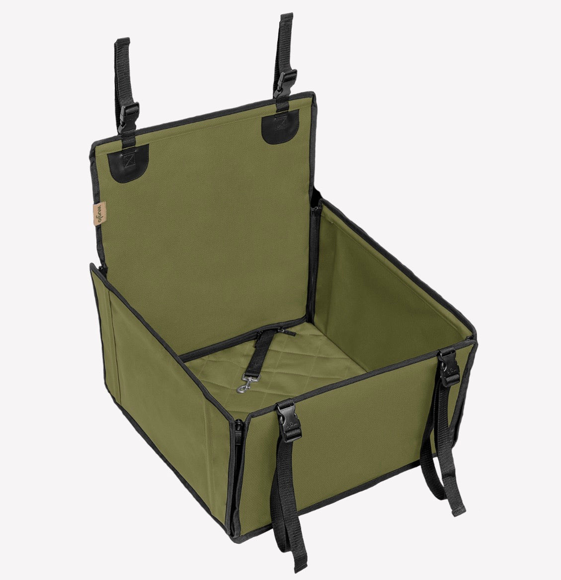 Wuglo Zip-Snap Dog Car Seat Size Small safety belt sold separately