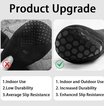 COODEO Dog Socks & Paw Protectors - Front Paws Only, Non-Slip Waterproof Dog Boots to Prevent Paw Licking, Protect Wounds & Aids Post-Surgery Recovery (Blue, XL)