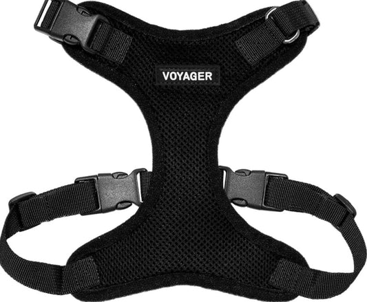 Voyager Step-in Pet Harness        (Chest 15- 18’’)- All Weather Mesh, Adjustable Step in Harness for Cats and Dogs by Best Pet Supplies - Black, S