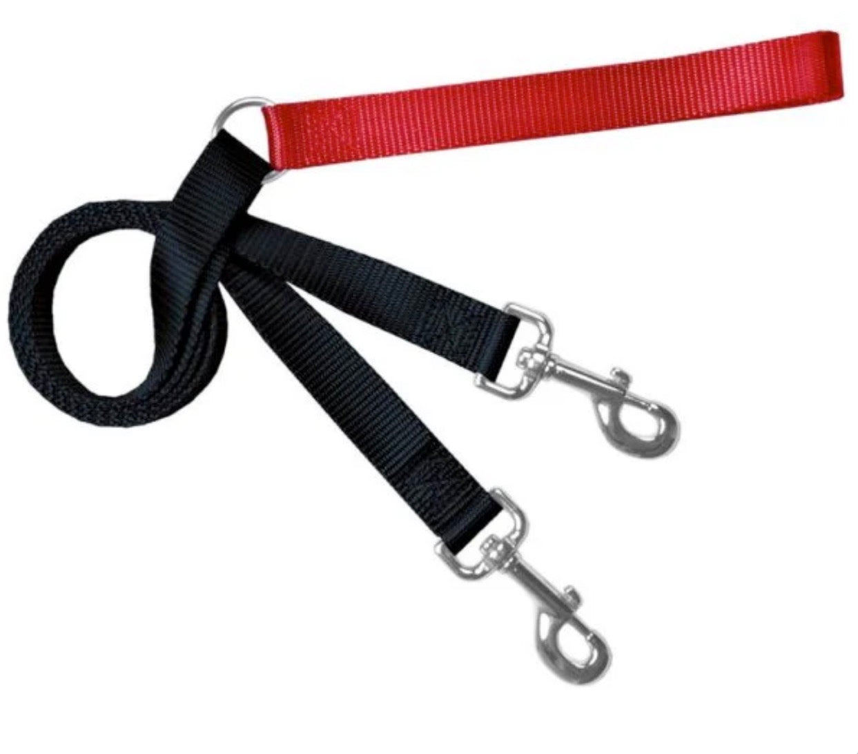 Red Freedom No-Pull Dog Harness with euro leash