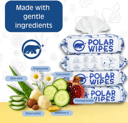 Polar Wipes Pet Wipes - Unscented - 400 unit pack