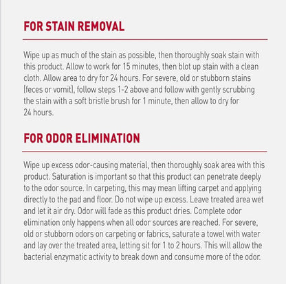 Nature’s Miracle Advanced Stain and Odor Eliminator Dog Spray, Fresh Scent, Severe Mess Enzymatic Formula for Tough Pet Messes, 32 Ounces