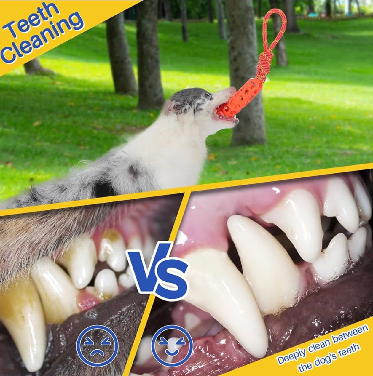 MoeSoce 5 Pack Squeaky Dog Rope Toy & Treat-Dispensing Toys for Medium Large Dogs, Interactive Tug of War Toy for Slow Feeder/Training/Playing