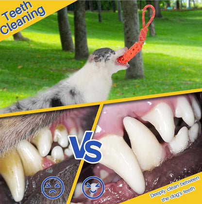 MoeSoce 5 Pack Squeaky Dog Rope Toy & Treat-Dispensing Toys for Medium Large Dogs, Interactive Tug of War Toy for Slow Feeder/Training/Playing