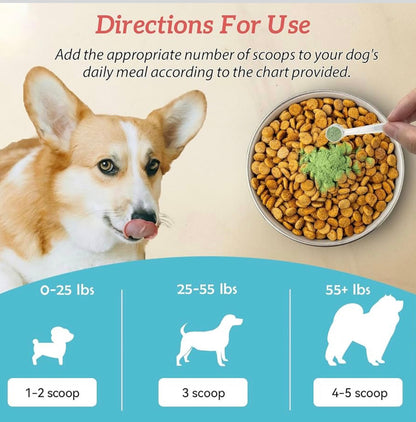 Ruidehut Natural Dog Dental Powder - Teeth Cleaning Powder - Removes Plaque and Tartar - Breath Freshener - Contains Probiotics to Fight Bad Breath (2.12 Oz)