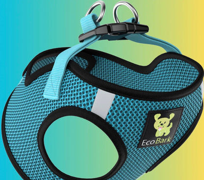 ECOBARK AQUA STEP IN DOG HARNESS - (size- extra large) REFLECTIVE SOFT MESH HARNESS FOR SMALL DOGS AND PUPPIES