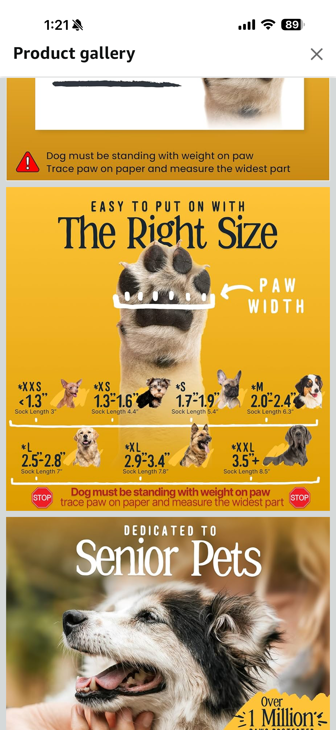 DOK TigerToes Premium Non-Slip Dog Socks for Hardwood Floors - Extra-Thick Grip That Works Even When Twisted - Prevents Licking, Slipping, and Great for Dog Paw Protection (X-Large)