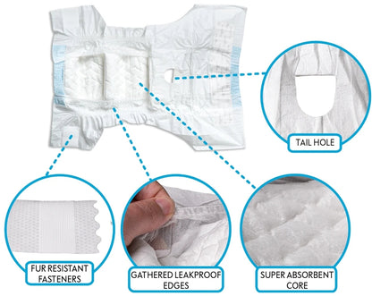 Paw Inspired/ Ultra Protection/ Super Absorbent Disposable Diapers/ Large (20 piece)