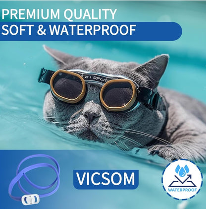 VICSOM 4 Pack Flea Collar for Cats, Cat Flea and Tick Collar 8 Months Prevention Cat Flea and Tick Treatment, Waterproof Adjustable Cat Flea Collar, Natural Anti Tick and Flea Collar for Kitten