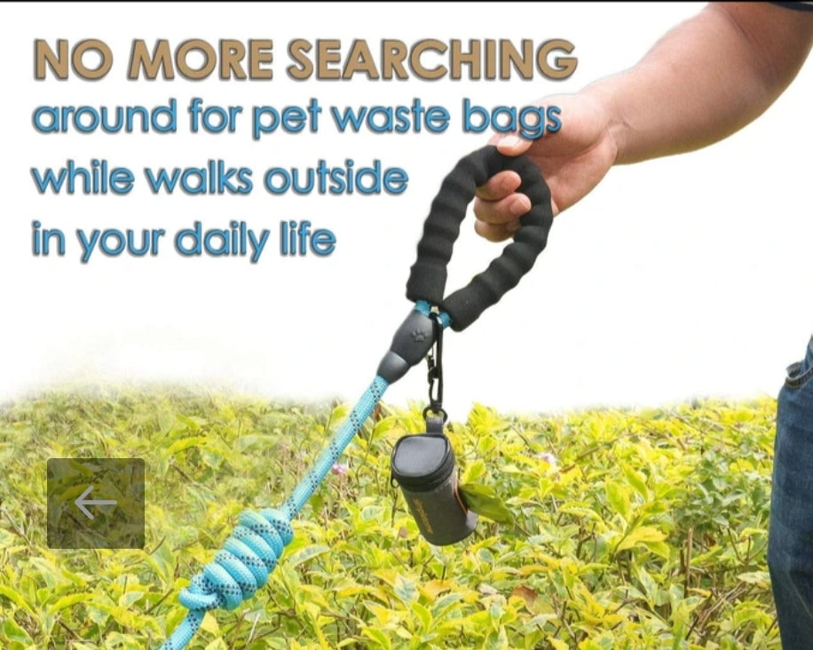 Simpletome Dog Waste Bag Dispenser for Leash Belt Waterproof 1680D Oxford YKK Zipper (Grey)