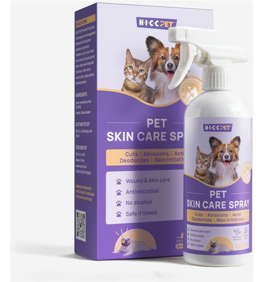 HICC PET Skin Care Relief Cat & Dog Spray, 16-fl oz bottle