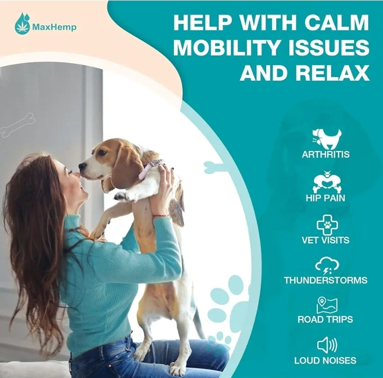 Pet Hemp Oil for Dogs and Cats- Anxiety, Stress Pain Holistic Inflammation Relief - for Joint Hip Аrthritis, Calming Oil Drop, Organic Pets Treats