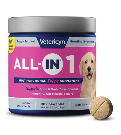 Vetericyn ALL-IN 1 Multifunctional Supplements for Puppy Dogs, 90 count