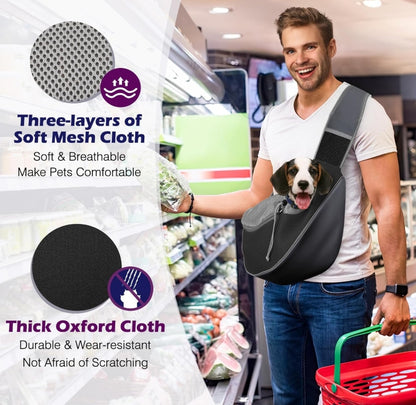 Pawaboo Dog Sling Carrier for small dogs