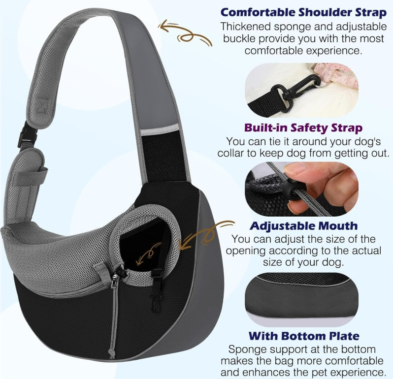 Pawaboo Dog Sling Carrier for small dogs