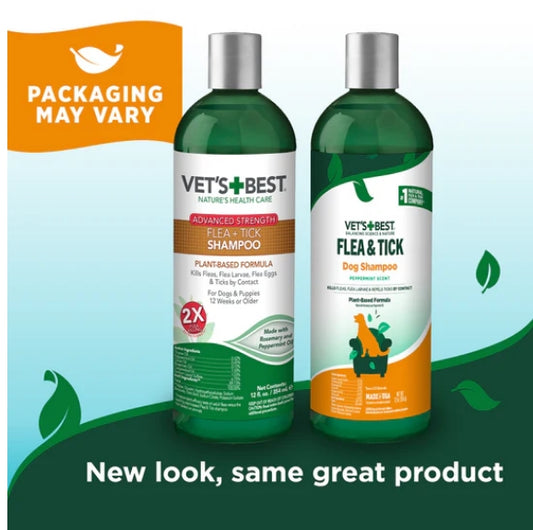 Vets Best Advanced Strength Flea & Tick Shampoo