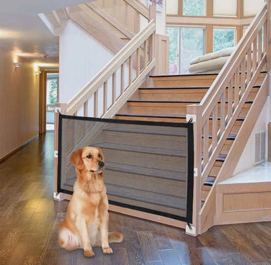 NWK Magic Pet Gate for the House Stairs Providing a Safe Enclosure 43" X 30"